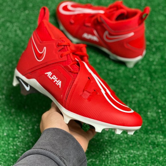 Nike Other - Nike Alpha Menace Pro 3 Mid Mens Football Cleats Red CT6649-616 NEW Size 11